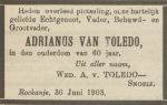 Toledo van Adrianus 1843-1903 (VPOG 05-07-1903 rouwadvert.).jpg